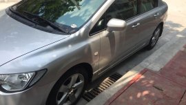 Silver Honda Civic 2008 at 84950 km for sale in Quezon City