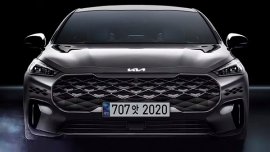 Did you know that Kia has a new logo? And it's upcoming car will wear it