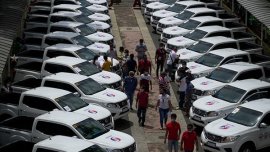 A fleet of Nissan Navara will be used for response efforts in Batangas