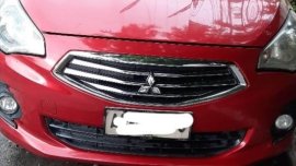 Red Mitsubishi Mirage 2015 for sale in Manila