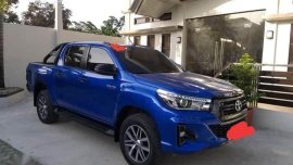 Blue Toyota Hilux 2009 for sale in Quezon City