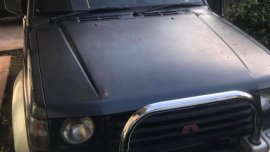 Black Mitsubishi Pajero 2003 for sale in Davao City 