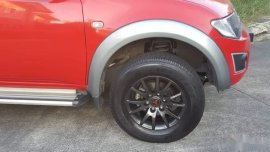 Red Mitsubishi Strada 2015 for sale in Quezon City