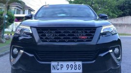 Black Toyota Fortuner 2019 for sale in Davao City