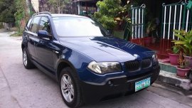 Blue BMW X3 2006 for sale in Muntinlupa