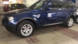 Blue BMW X3 2004 for sale in Mandaluyong