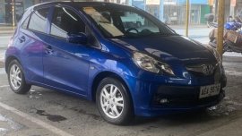 Blue Honda Brio 2015 for sale in Quezon City