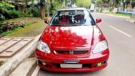 Red Honda Civic 2000 for sale in Quezon City
