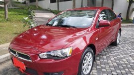 Red Mitsubishi Lancer 2013 for sale in Quezon City