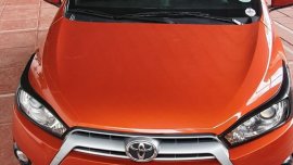 Selling Orange Toyota Yaris 2016 in Quezon City