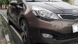 Brown Kia Rio 2014 for sale in Las Pinas 