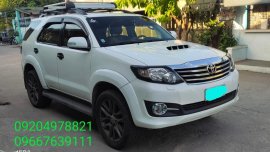 Pearl White Toyota Fortuner 2015 for sale in Orani
