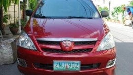 Red Toyota Innova 2008 for sale in Manila