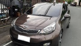 Brown Kia Rio 2014 for sale in Las Piñas