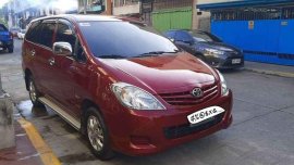 Red Toyota Innova 2010 for sale in Dagupan