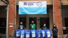 Nissan PH, Habitat for Humanity donate hygiene and sanitation kits