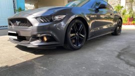 Grey Ford Mustang Ecoboost 2016 for sale in Valenzuela