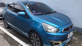 Selling Blue Mitsubishi Mirage 2017 in Santo Tomas