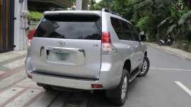 Silver Toyota Land Cruiser Prado 2012 