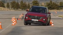 How did the 2021 Hyundai Tucson fare on the moose test?