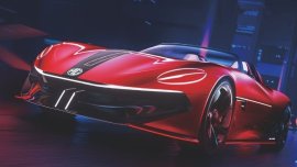 MG Cyberster is a futuristic 2-door all-electric concept car 