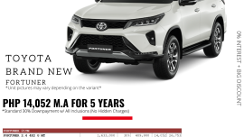 TOYOTA FORTUNER 2.4 4X2 G MT