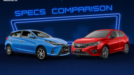 2021 Honda City Hatchback vs Toyota Yaris Comparison: Spec Sheet Battle 