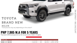 BRANDNEW HILUX FOR ONLY 9,233 PER MONTH!!!