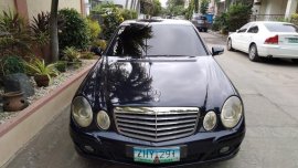 Blue Mercedes-Benz E-Class 2007 Sedan for sale in Manila