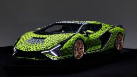 Lamborghini unveils life-size Sian FKP 37 Lego Technic model