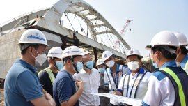 Bridge connecting Binondo, Intramuros Bridge now 70 percent complete