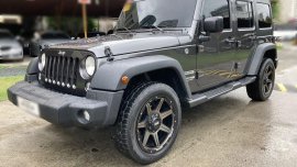 Grayblack Jeep Wrangler Unlimited 2018 for sale in Pasig