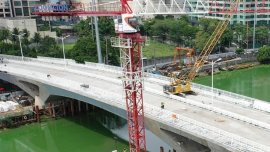 Mark Villar shows off nearly completed Estrella-Pantaleon Bridge 