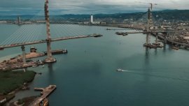 Aerial video of Cebu Cordova Link bridge shows massive progress