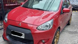 Red Mitsubishi Mirage 2014 for sale in Quezon