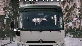 Selling White Toyota Coaster 2021 in Quezon