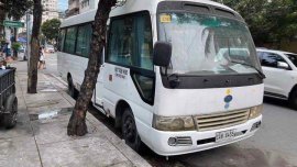 White Toyota Coaster 2017 for sale in Manila