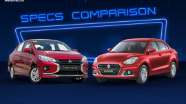 2022 Mitsubishi Mirage G4 vs Suzuki Dzire Comparison: Spec Sheet Battle
