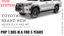 BRANDNEW TOYOTA HILUX P7,985 per month ONLY!!!