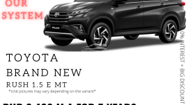 BRANDNEW TOYOTA RUSH P6,469 per month ONLY!!!
