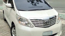 Pearl White Toyota Alphard 2012 for sale in Quezon