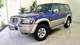 Blue Nissan Patrol 2003 for sale in Quezon City