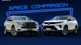2022 Isuzu mu-X vs Toyota Fortuner Comparo: Spec Sheet Battle 