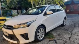 Pearl White Toyota Yaris 2014 for sale in Las Piñas