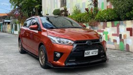 Orange Toyota Yaris 2016 for sale in Automatic