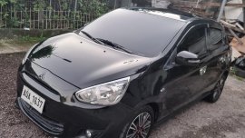 Black Mitsubishi Mirage 2015 for sale in Automatic