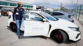 F1 world champion Max Verstappen’s Honda Civic Type R is up for grabs
