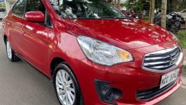 Red Mitsubishi Mirage 2017 for sale in Lucena
