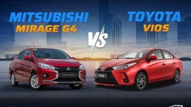 2022 Mitsubishi Mirage G4 vs Toyota Vios Comparison: Spec Sheet Battle 