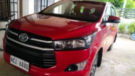 Red Toyota Innova 2017 for sale in Manual
